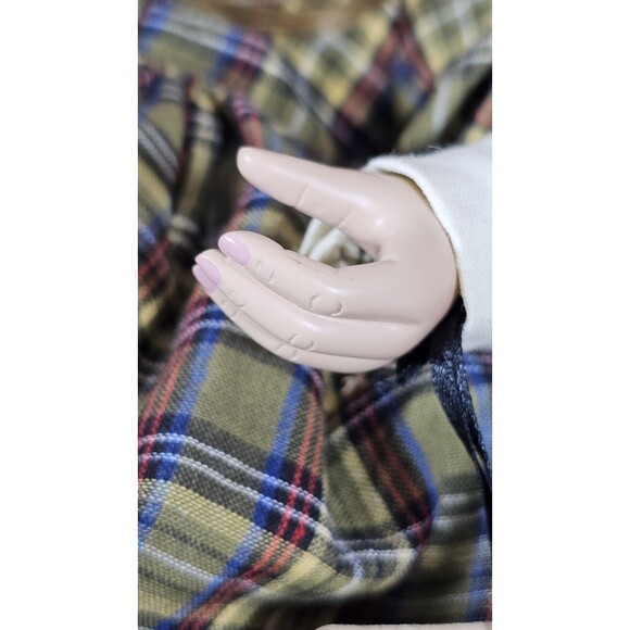 Yesterday's Child The Boyds Collection Olivia Doll Plaid Dress Porcelain Face - Picture 8 of 11